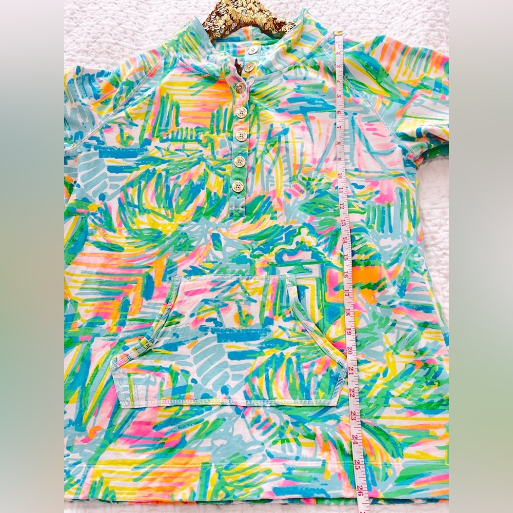 Lilly Pulitzer UPF 50+ Captain Popover Sea Salt And Sun Printed Sweatshirt - Picture 9 of 9